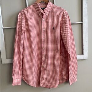Ralph Lauren Orange Plaid Casual Shirt